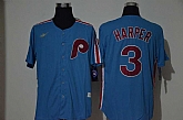 Phillies 3 Bryce Harper Light Blue 2020 Nike Cooperstown Collection Jersey,baseball caps,new era cap wholesale,wholesale hats